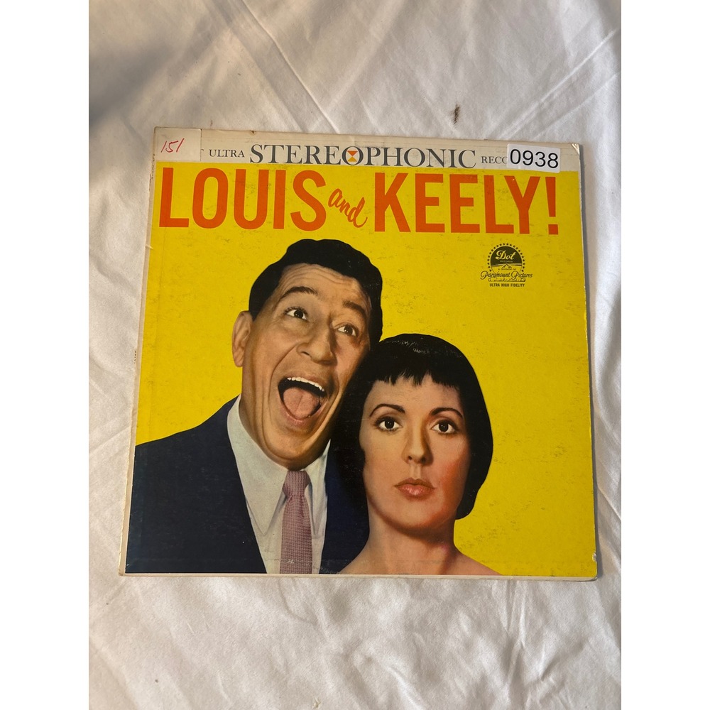 Dot Records Louis and Keely! LP Vinyl 12" Black Good Jazz Vocal DLP 25210